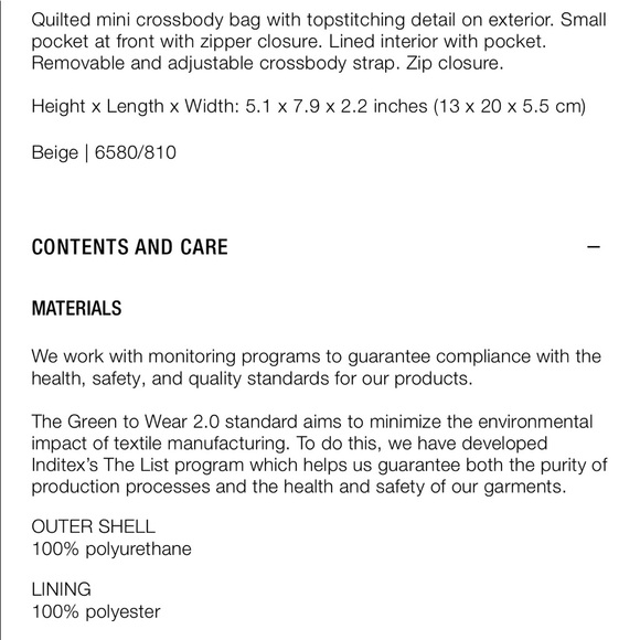 Zara quilted mini crossbody bag - Picture 6 of 6